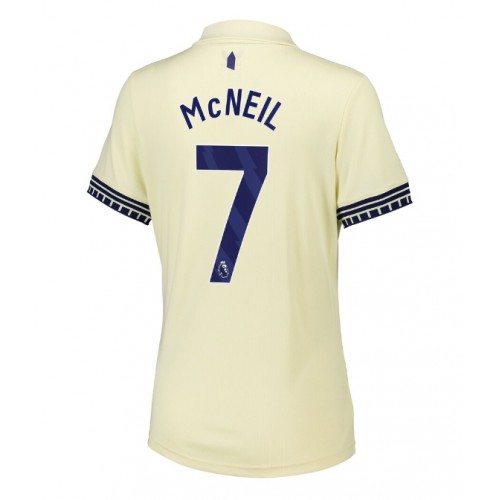 Everton Dwight McNeil #7 Bortatröja Kvinnor 2025-26 Kortärmad Everton Dwight McNeil #7 Bortatröja Kvinnor 2025-26 Kortärmad